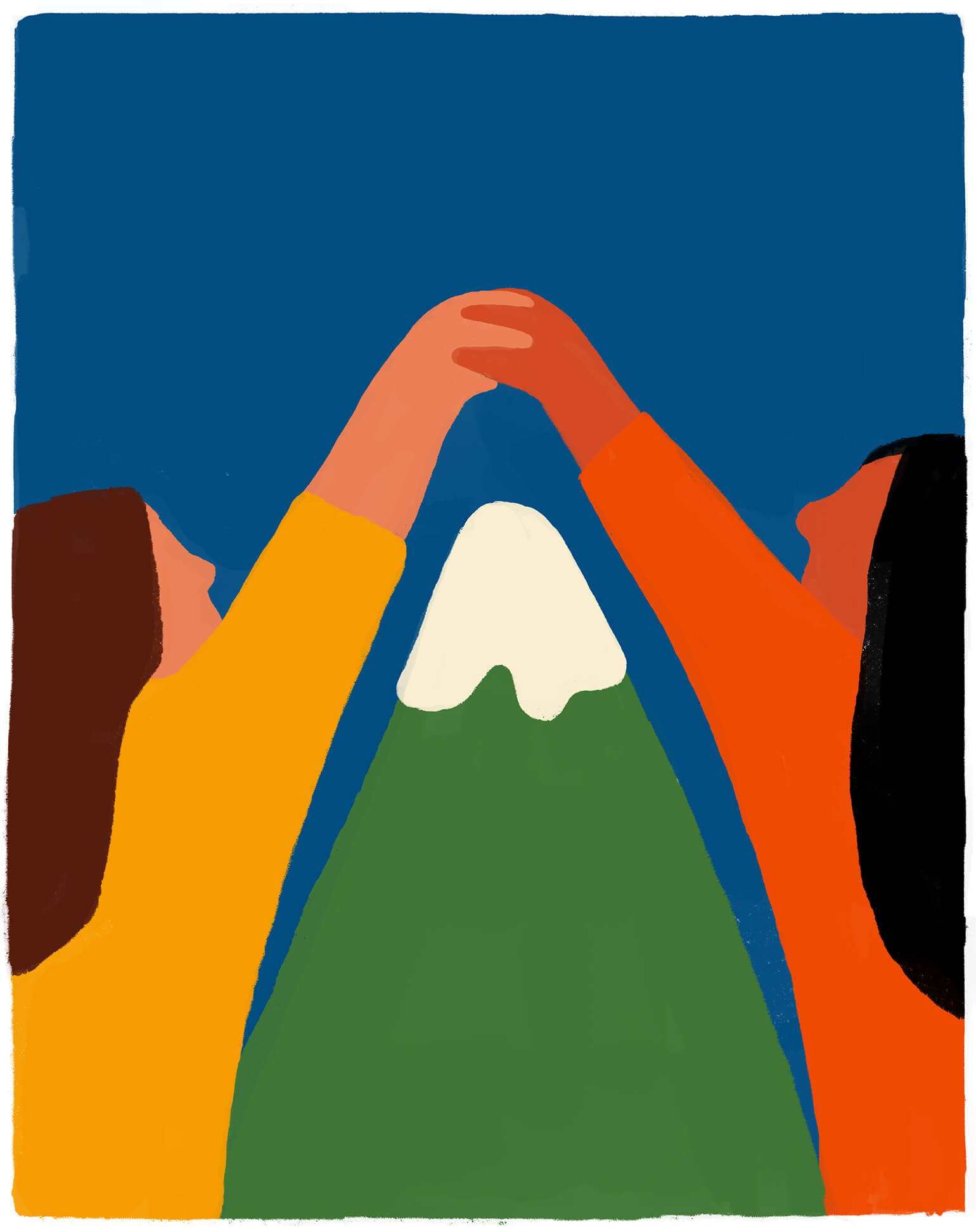 women-mountain-holding-hands-illustration-connection-violeta-noy